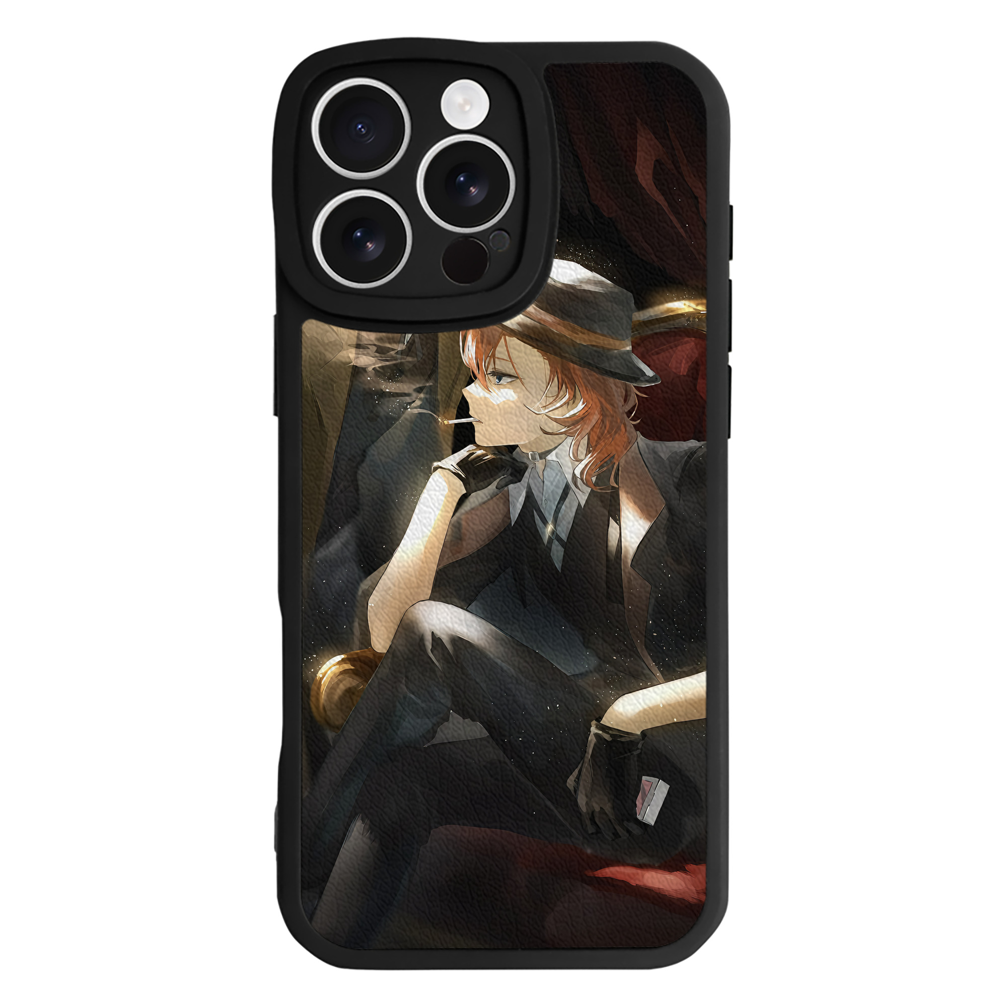 （画像用） 文豪ストレイドッグス Bungo Stray Dogs 【iPhone 16シリーズ対応】シリコンスマホケース（レザー調） 材質：シリコン